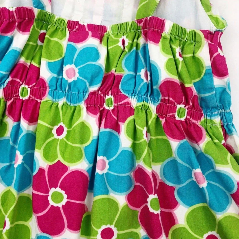 Gymboree Bow Ruffle Flower Tank Top Ice Cream Sweetie Size 8